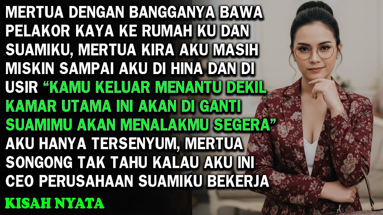 MERTUA DENGAN BANGGA BAWA PELAKOR KE KAMAR SUAMIKU, DIA MENGHINAKU SAMPAI KU BUAT DIA PANIK DAN MALU