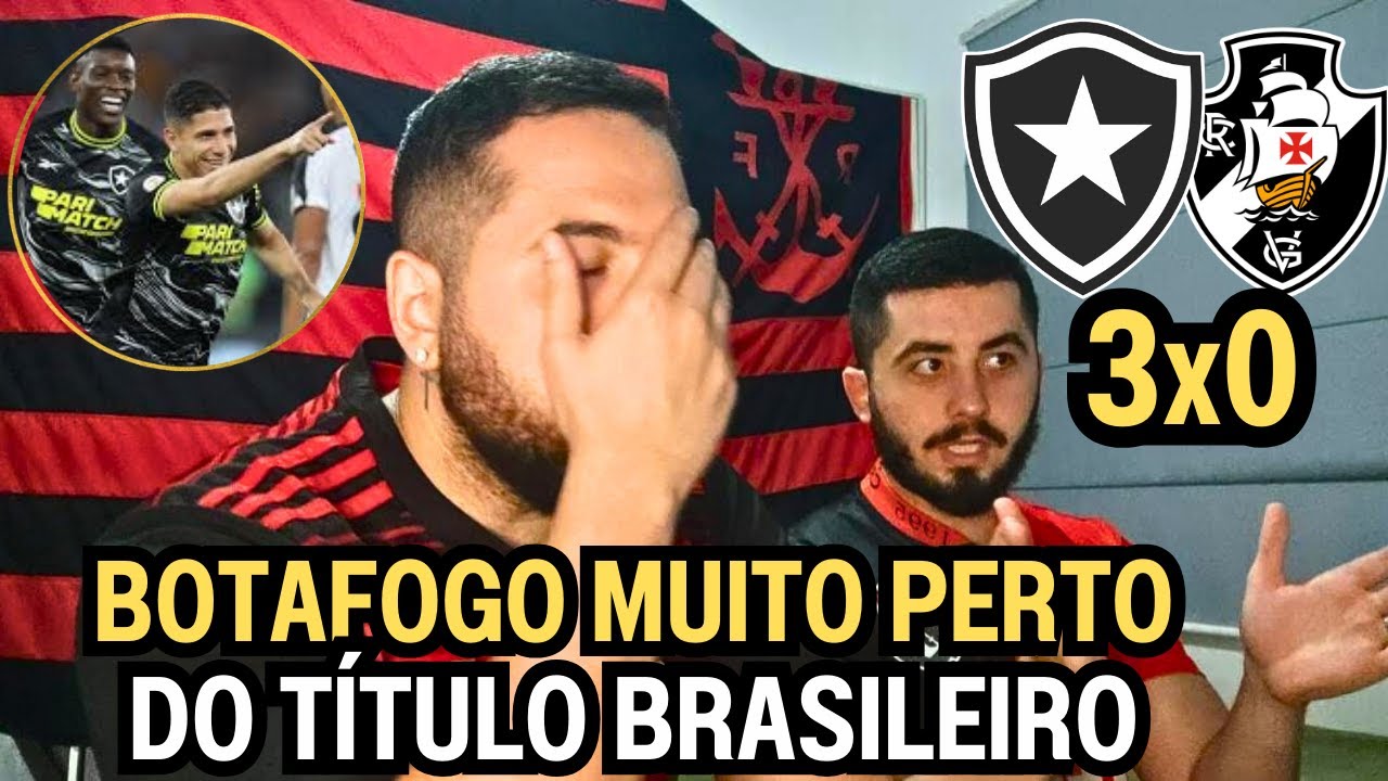 REACT MELHORES MOMENTOS BOTAFOGO 3X0 VASCO - BOTAFOGO COM A MÃO NA TAÇA