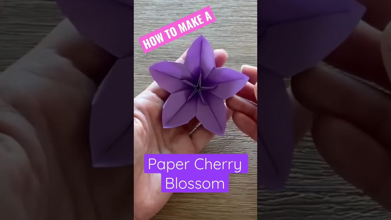 Origami Cherry Blossom / @OrigamiPrincess for full video 🌸