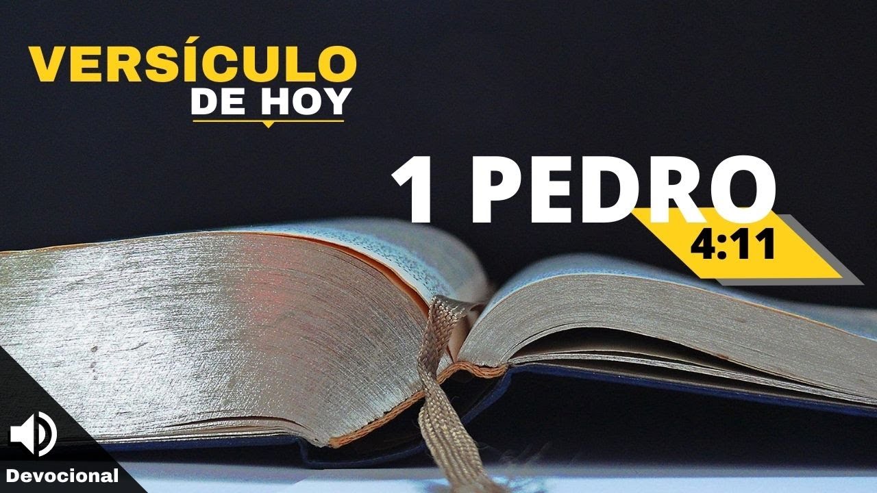Vers&iacute;culo de la Biblia para hoy 1 Pedro 4:11 Dando la gloria a Dios
