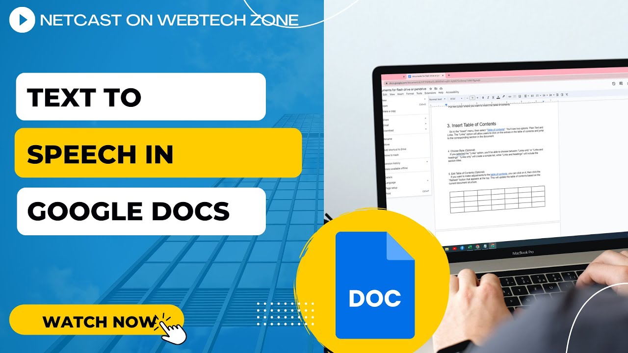How to Read Aloud in Google Docs  | How to Make Google Documents to Read Aloud to You