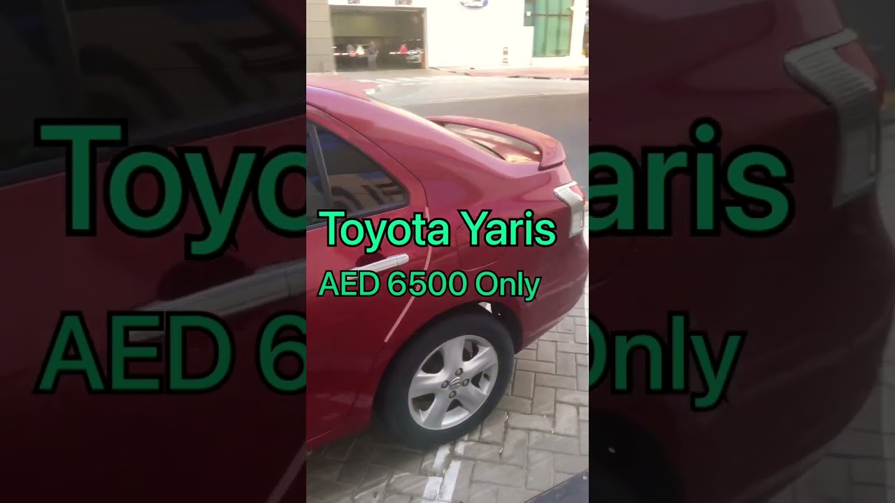 Toyota Yaris used cars for sale in UAE Dubai Ajman Sharjah. #carforsale #shorts #shortvideo