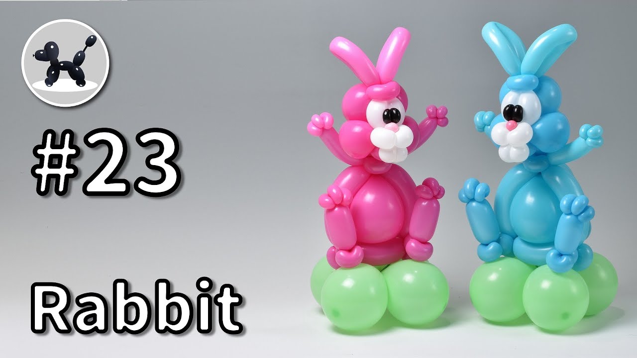 Rabbit - How to Make Balloon Animals #23 / バルーンアートの作り方 #23 (ウサギ)