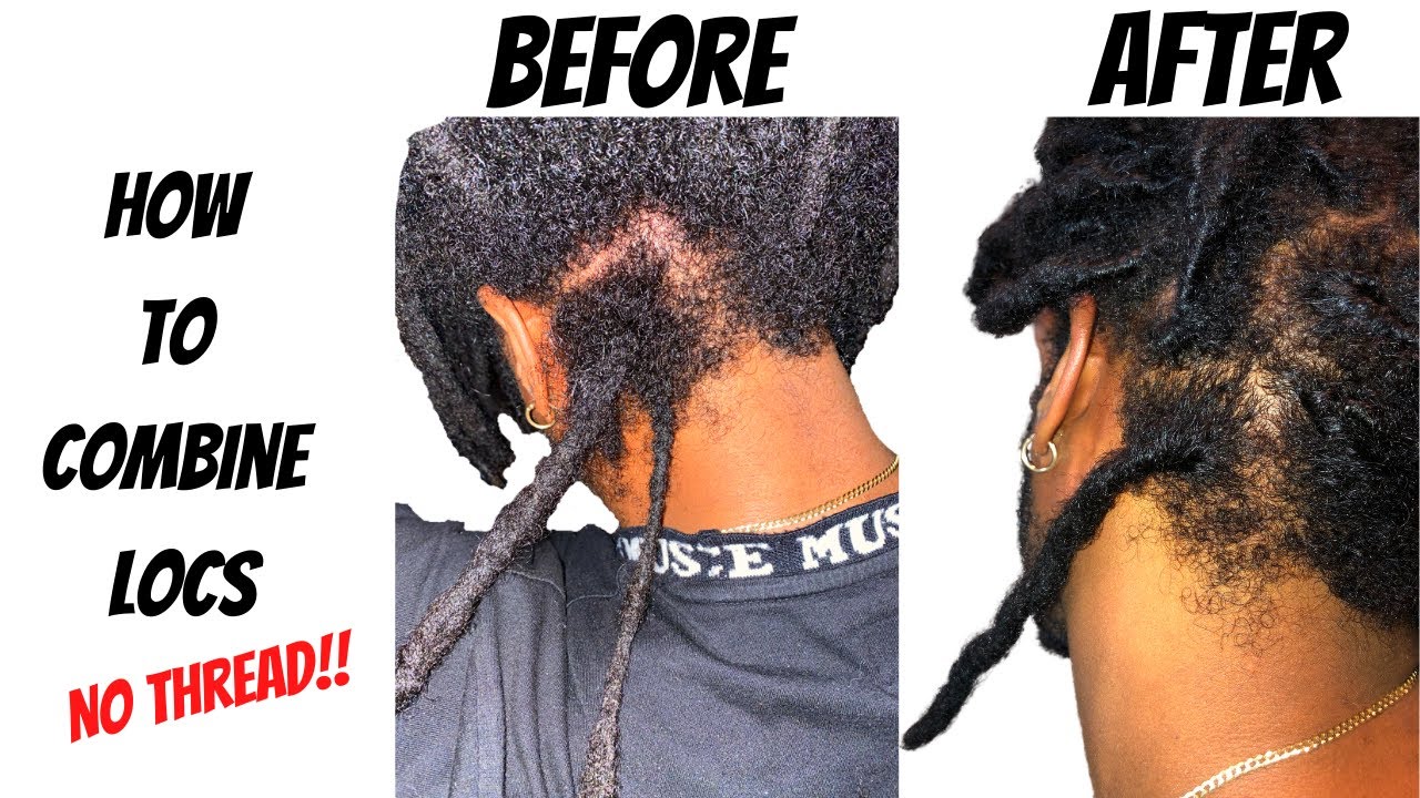 How to combine locs | No Thread, No Glue