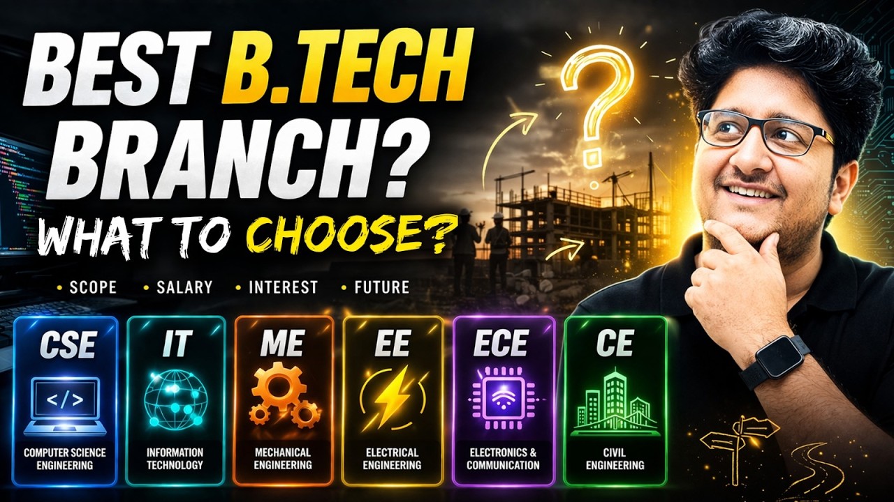 Best Btech Branch Selection Guide 🚀 | Which One Should You Choose in 2026 ?