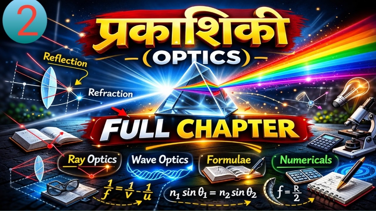 1. 🔥 Optics Chapter | प्रकाशिकी💡 । NCERT COVERED🎯📚 #Optics #प्रकाशिकी #Physics #PhysicsHindi