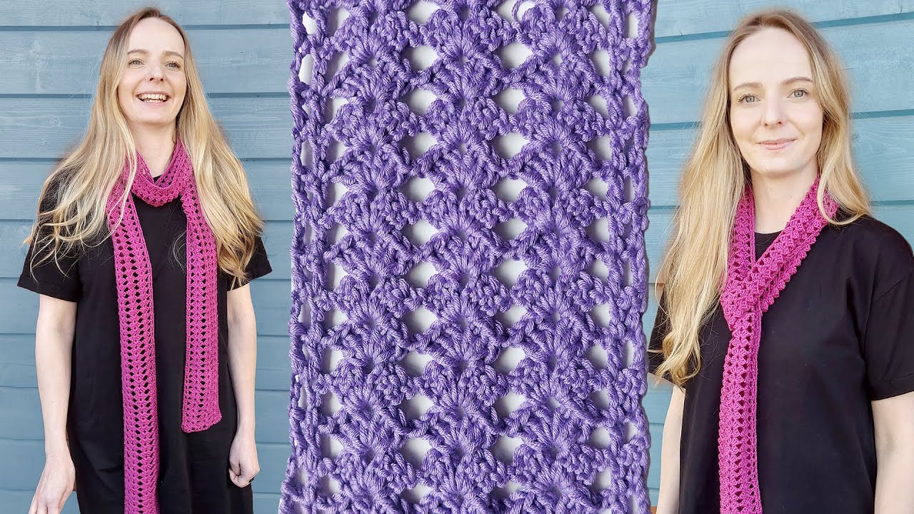 Crochet Easy Skinny Scarf – Cute & Trendy!