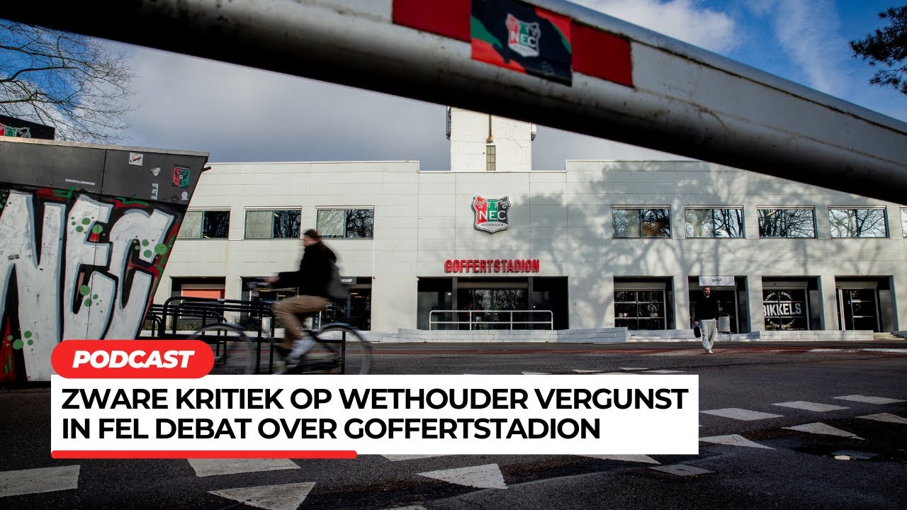 Zware kritiek op wethouder Vergunst in fel debat Goffertstadion