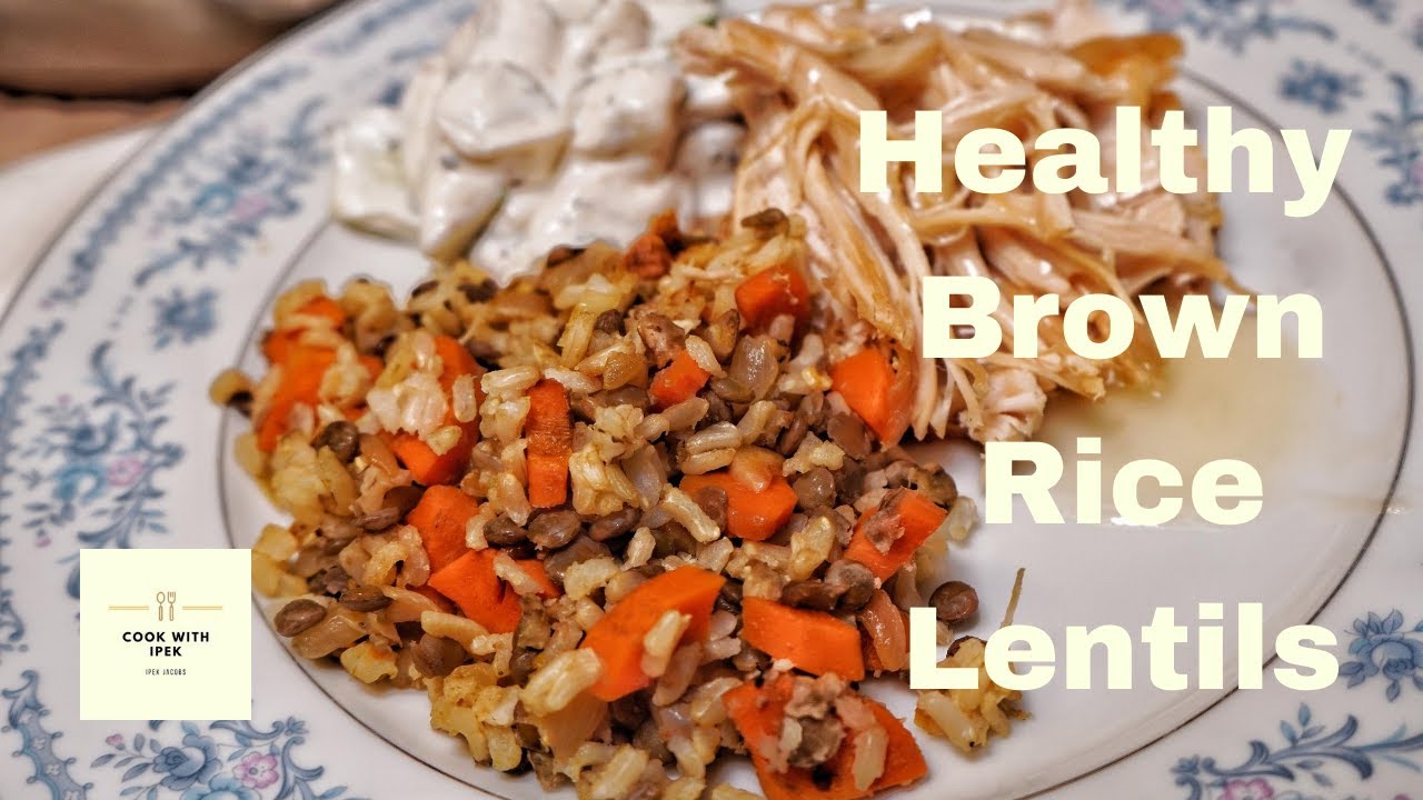 Brown Rice With Lentils And Carrot - Delicious, Simple, Vegetarian and Healthy Brown Rice