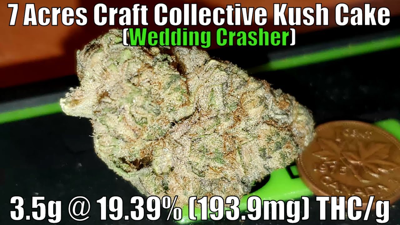 7 Acres - Kush Cake Unboxing Review - 3.5g @ 19.39% (193.9mg) THC/g (+Extreme Closeups)