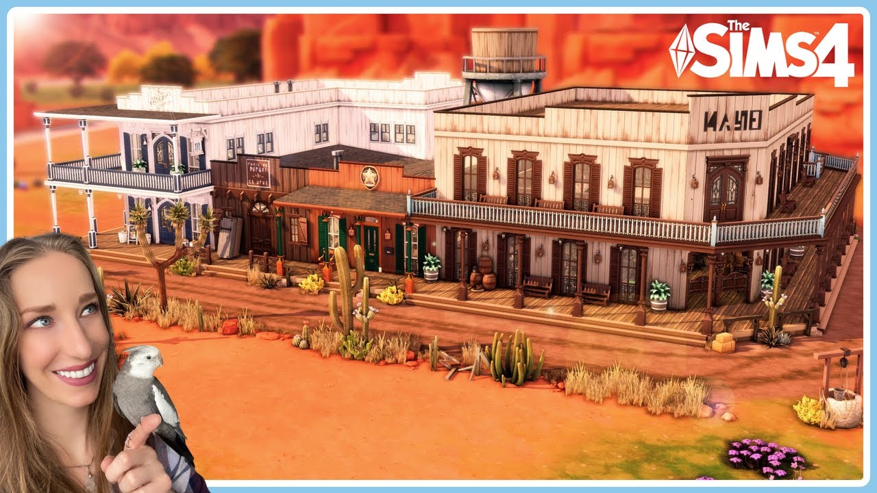 WILD WEST TOWN | The Sims 4 Speed Build | No CC