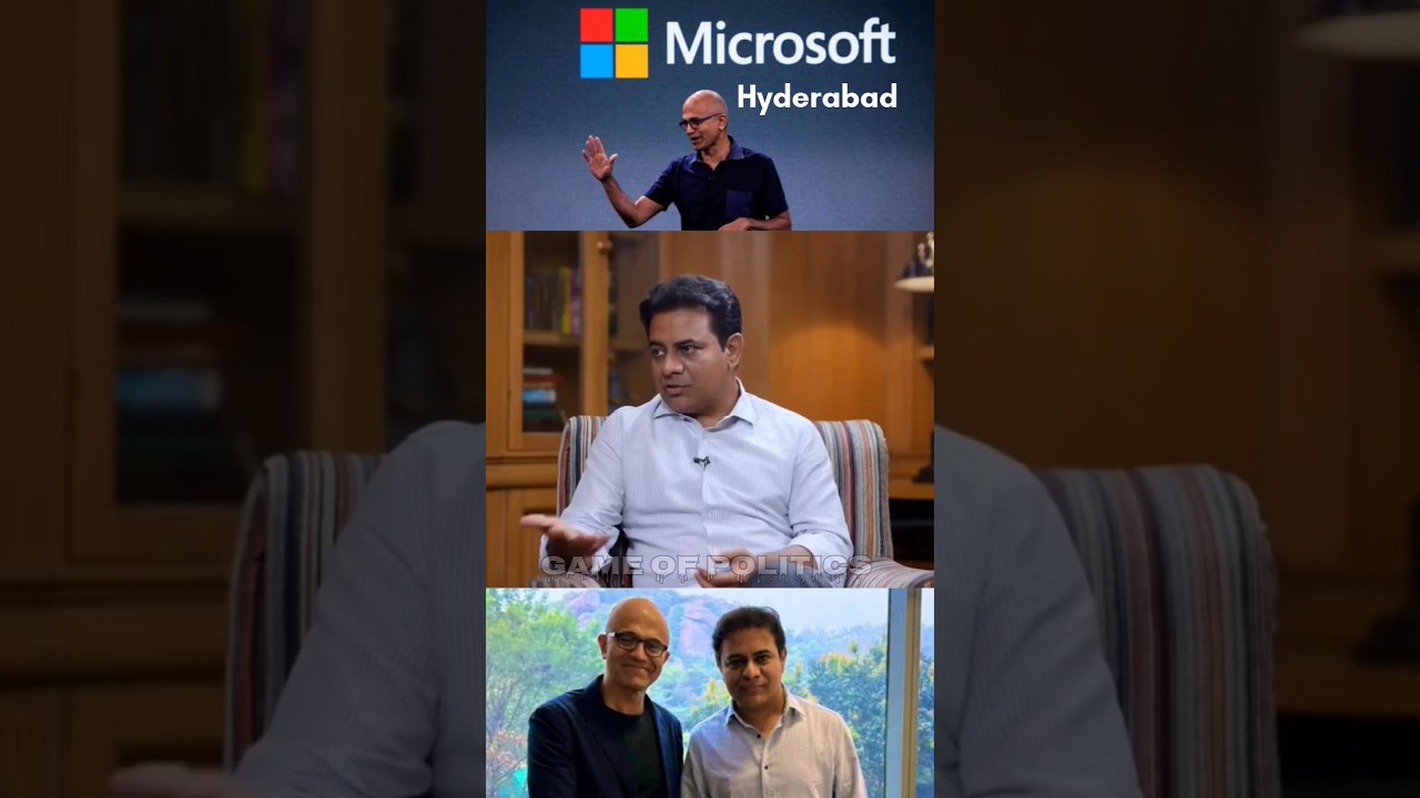 Satya Nadella about Hyderabad in KTR words