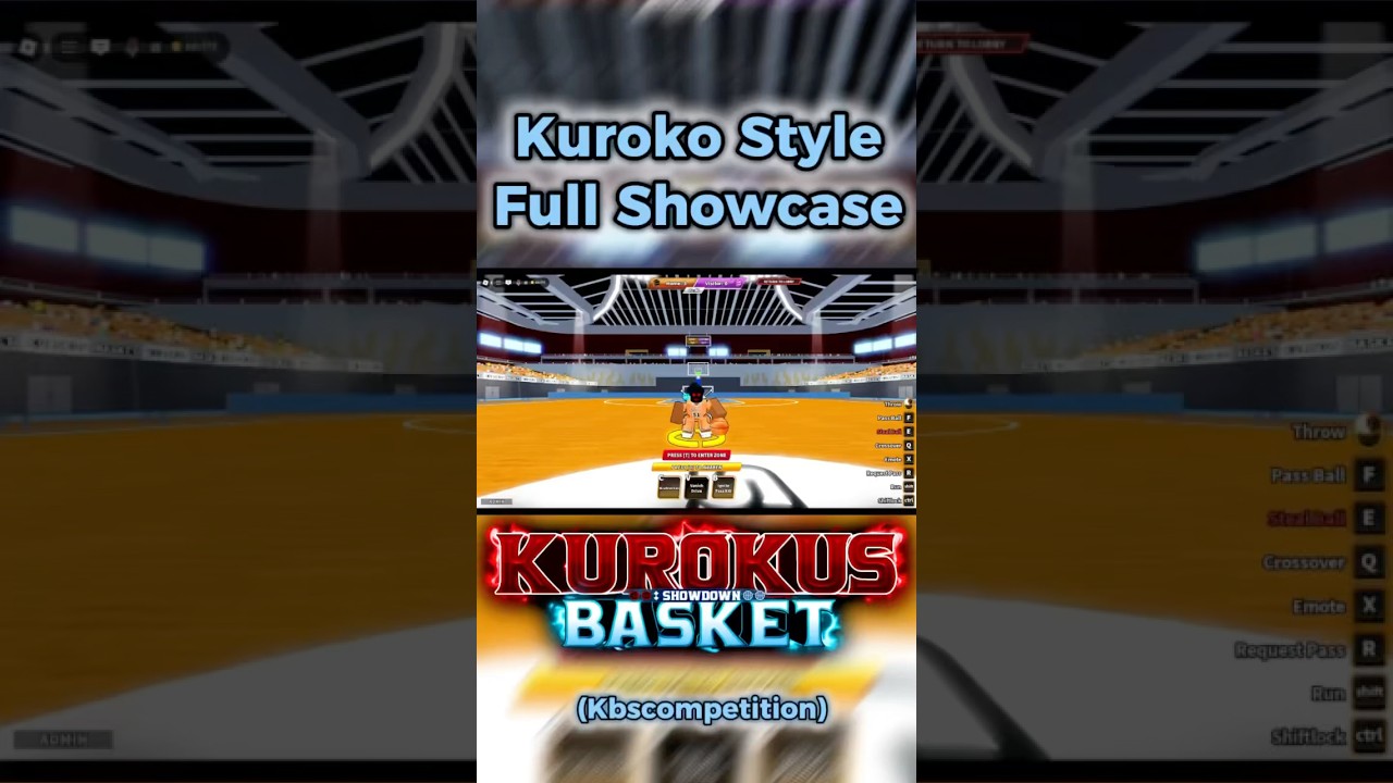 KUROKOS BASKET: SHOWDOWN KUROKO STYLE SHOWCASE #roblox #kurokonobasket #qbe100 #Kbscompetition