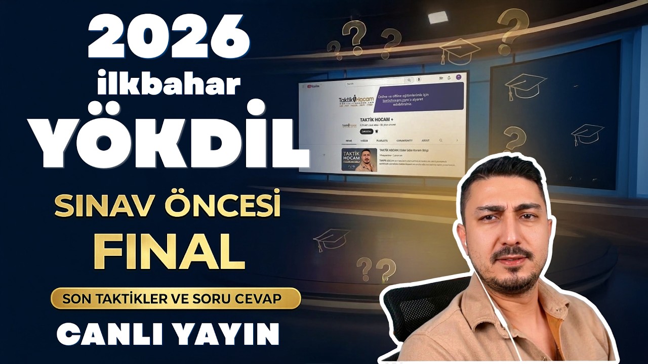 🌿 2026 İlkbahar YÖKDİL FİNAL YAYINI 🌿 #yds #yökdil #ydt  #yksdil #ingilizce