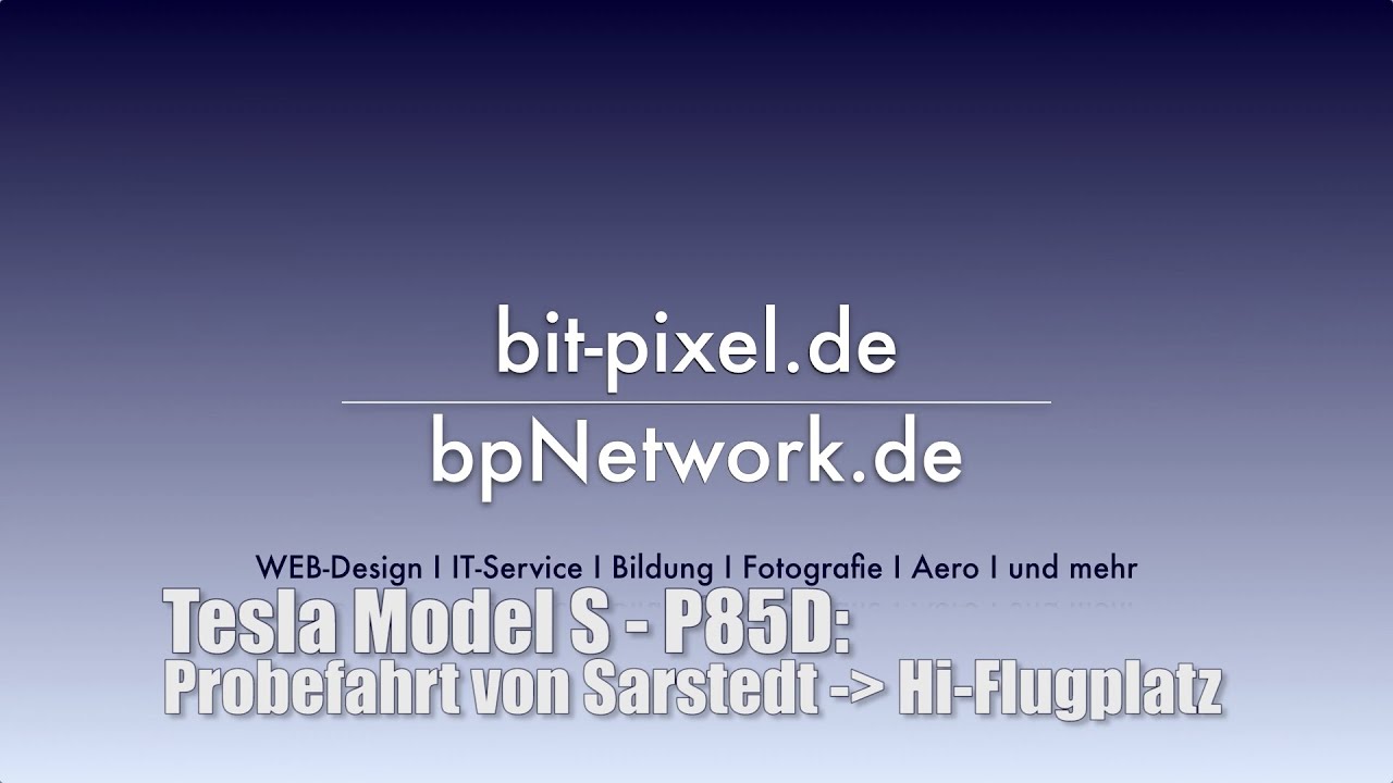 Probefahrt Tesla Model S P85D - Deutsch