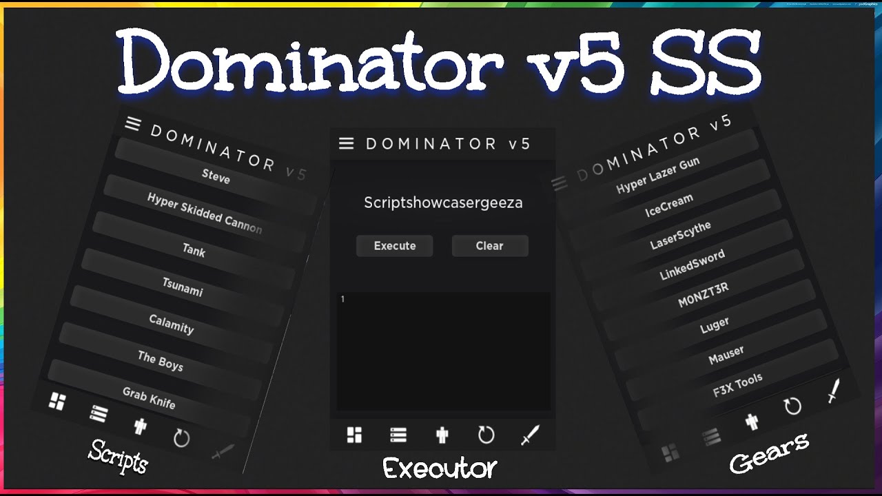 DOMINATOR SS v5 FREE SERVERSIDE EXECUTOR SHOWCASE