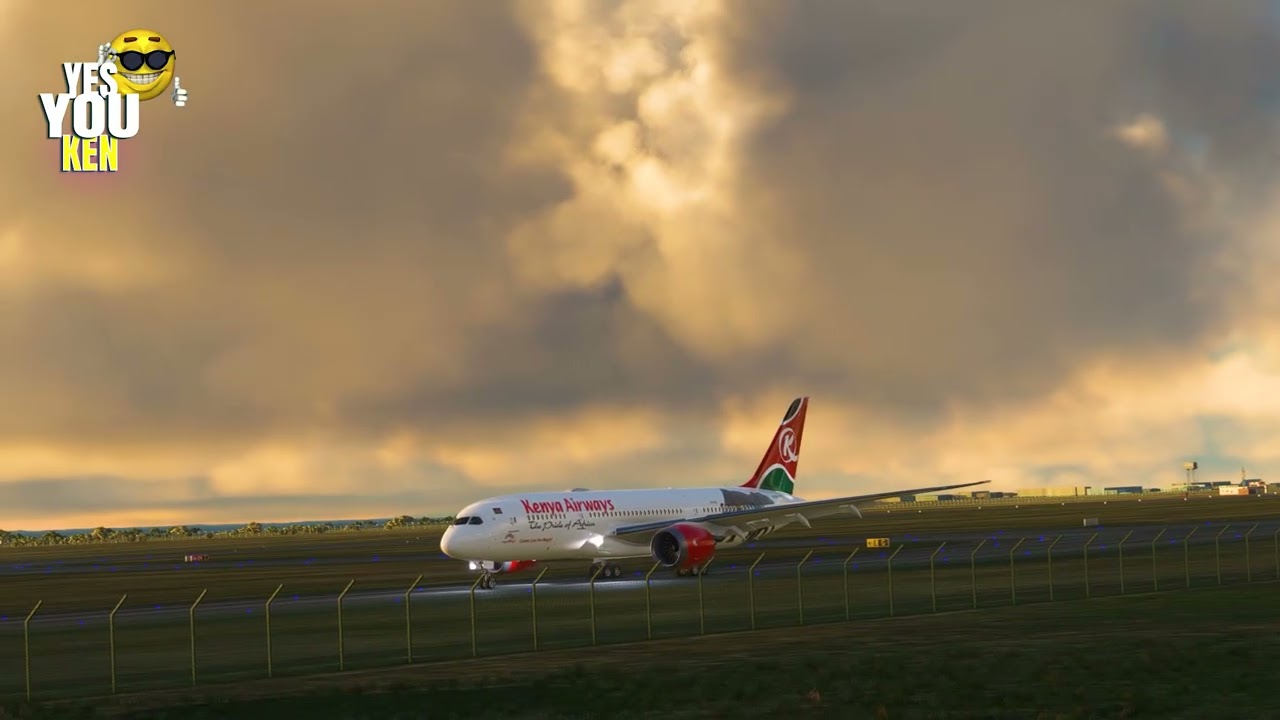 Kenya Airways Boeing 787 Dreamliner Arrival | Taxiing to Gate 4 JKIA Nairob