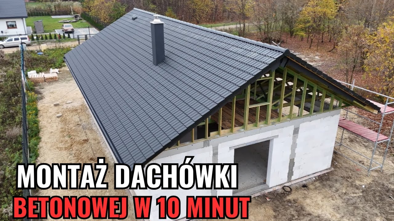 Jak ułożyć dachówkę betonową w 10 minut?