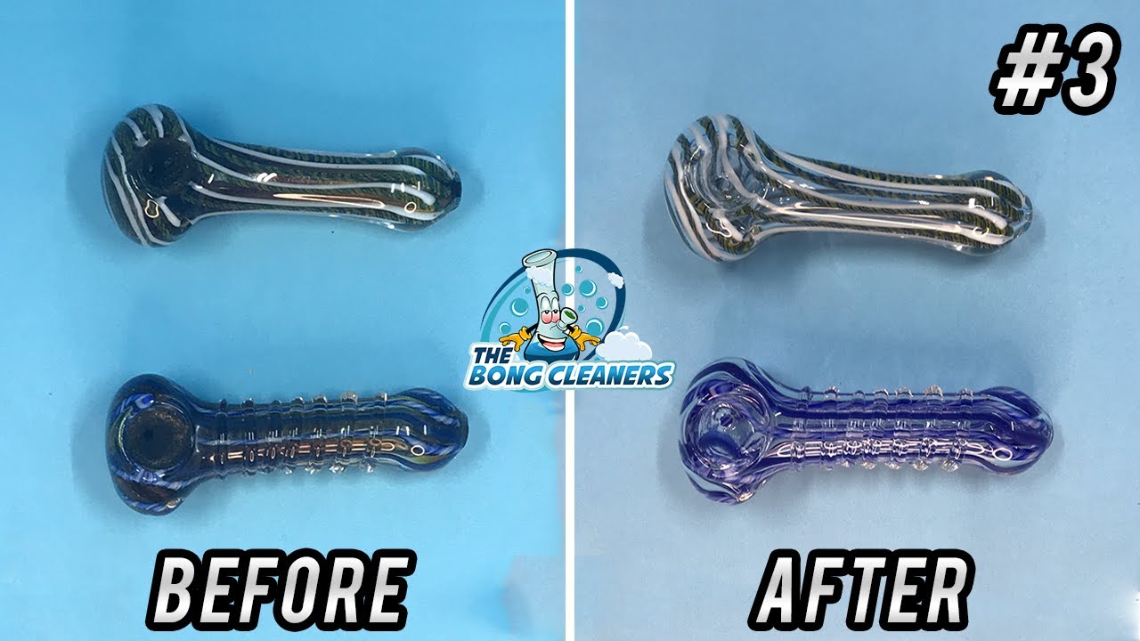 Satisfying Deep Clean of Filthy Glass Spoon Pipes