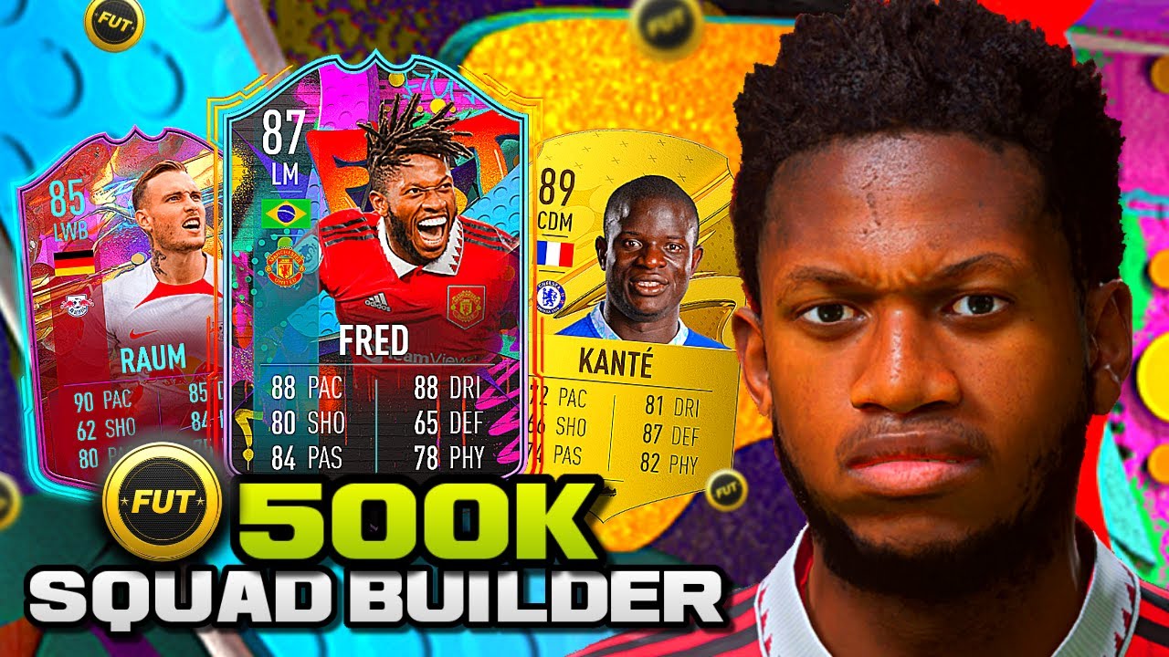 BEST 500K SQUAD BUILDER ON FIFA 23! OP CHEAP TEAM WITH OUT OF POSITION FRED! FIFA 23 SQUAD BUILDER