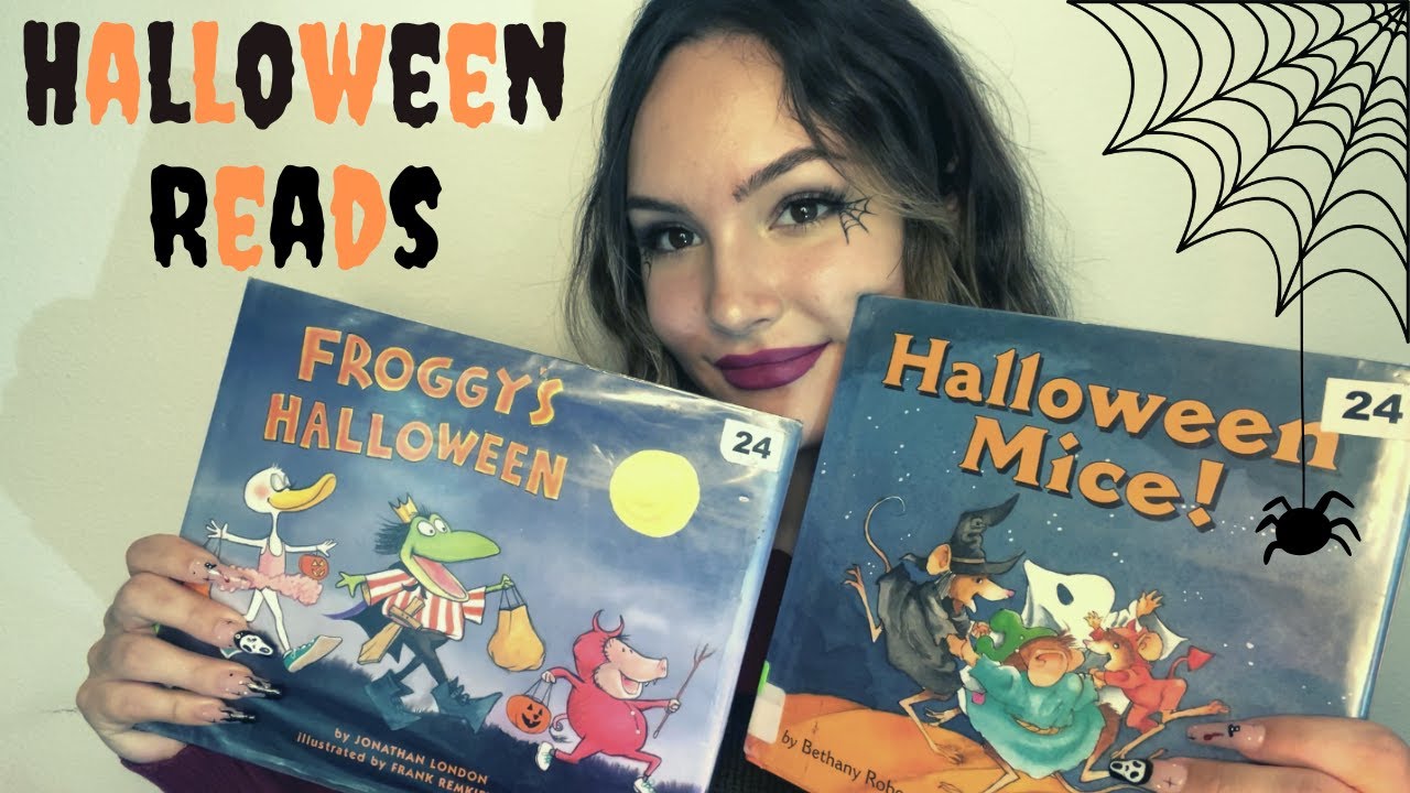 ASMR Reading HALLOWEEN👻 Books
