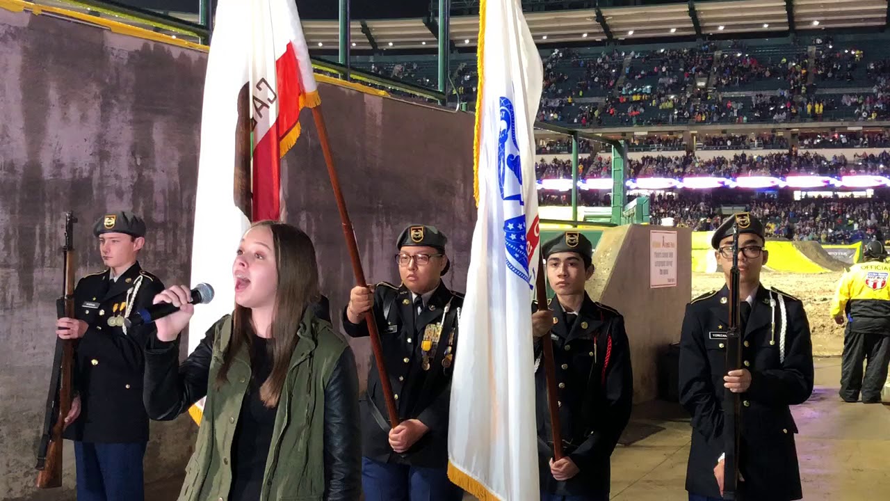 National Anthem at Monster Jam 2019 - Madelyn Joy