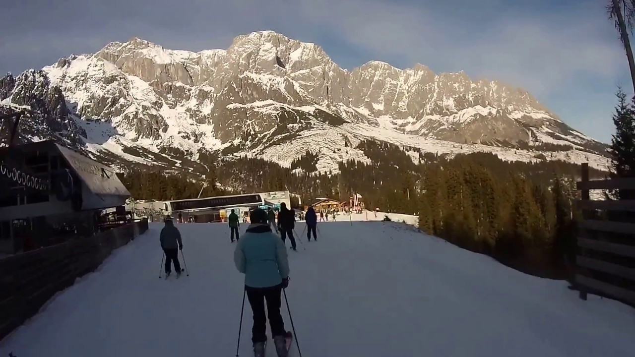 Hochkönig Mühlbach Piste1 Schneebergabfahrt + Talabfahrt Piste 1a Familienabfahrt