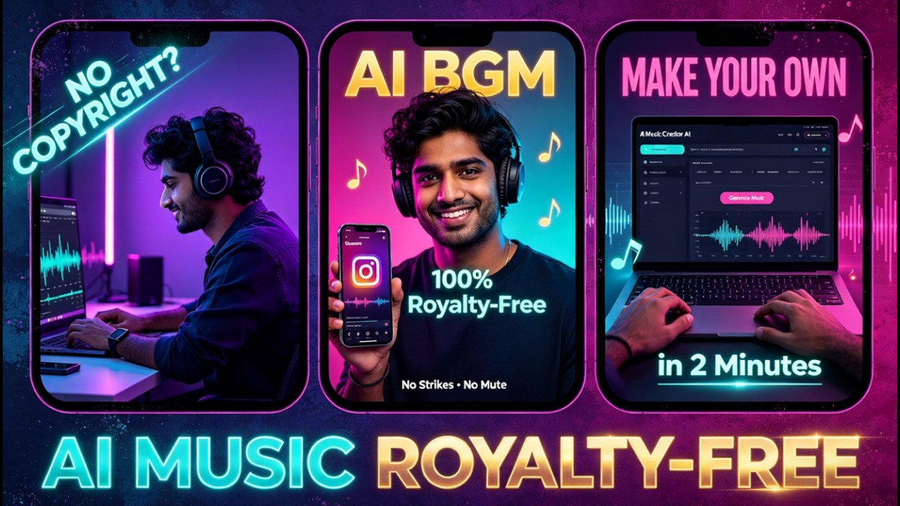Instagram Reels Secret: Make 100% Royalty-Free AI Music in Minutes (No Copyright Strikes!)