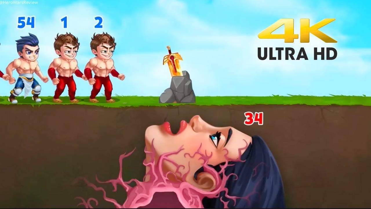 Обзор рекламы в Hero Wars 🪤💧: снова неправильный пин, рыба умирает первой
