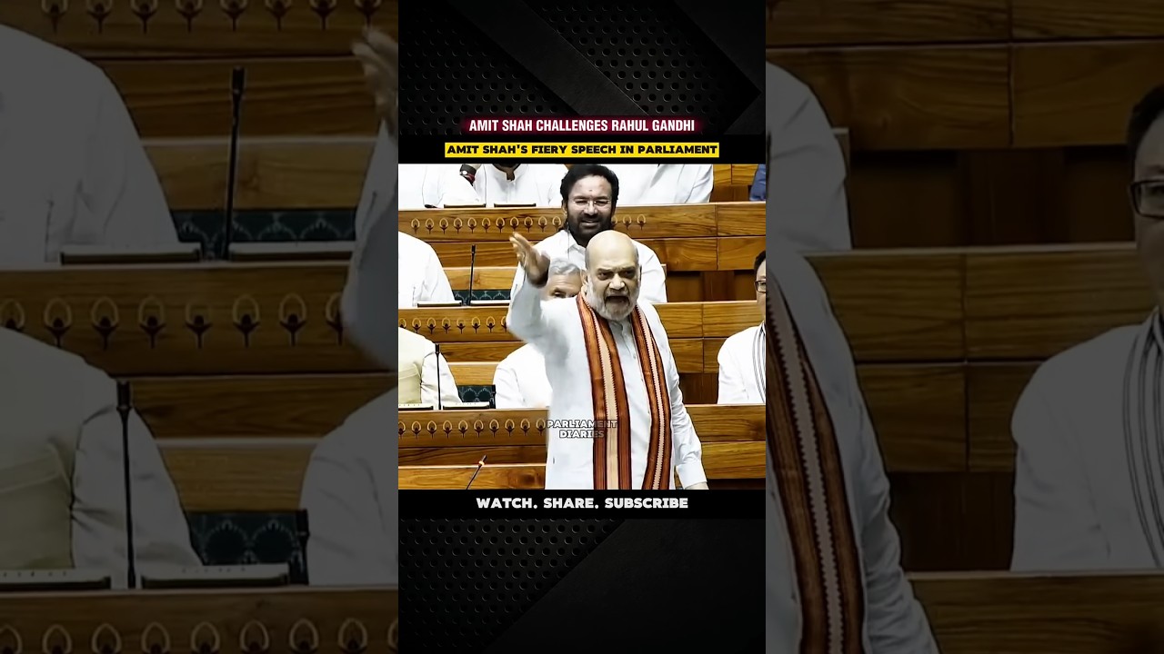 Amit Shah's Powerful Remarks in Parliament | Challenges Rahul Gandhi & Congress