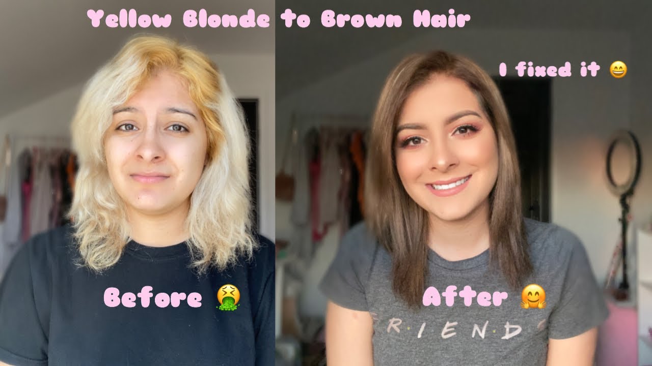HAIR TRANSFORMATION - Blonde To Brown Hair | Maritza Becerra