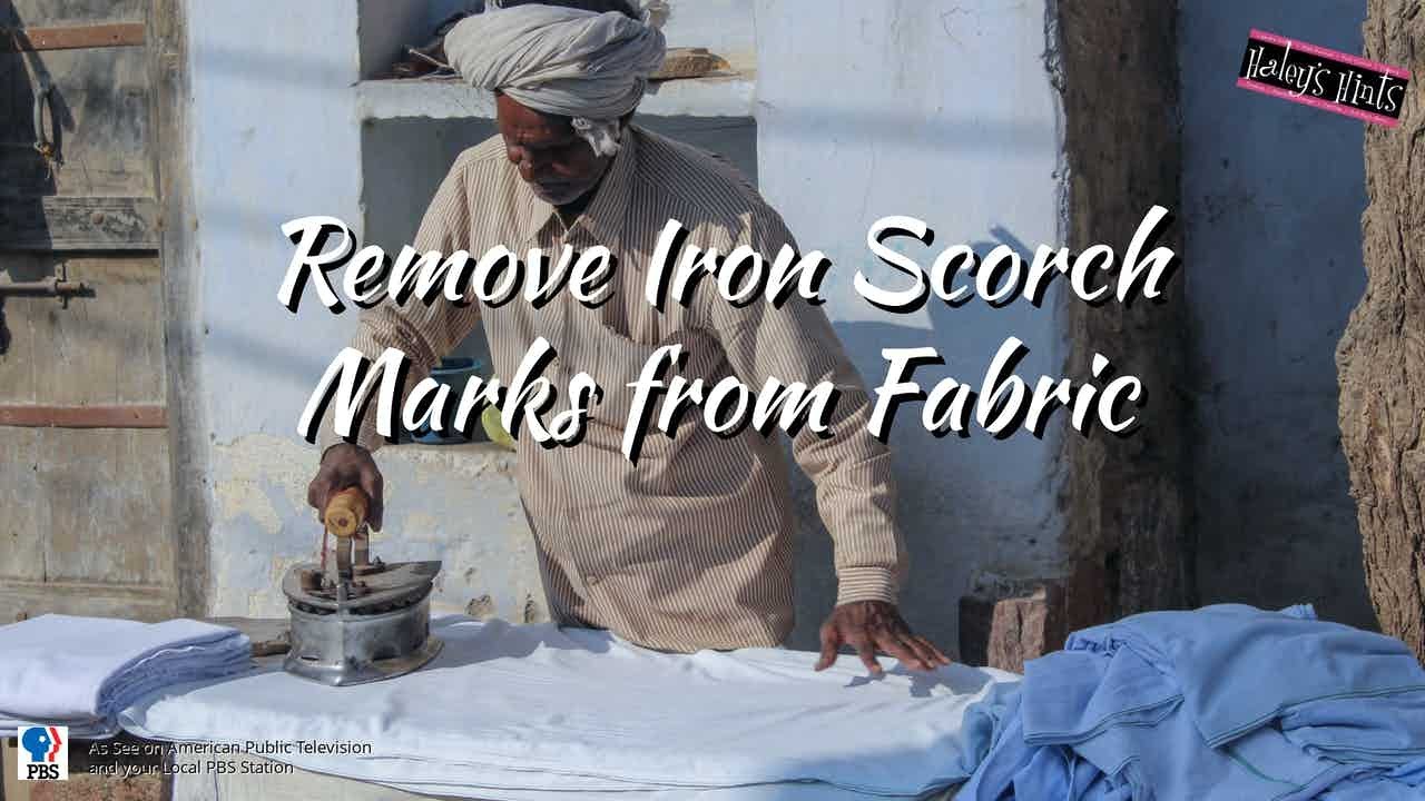 Remove Iron Scorch Marks from Fabric!