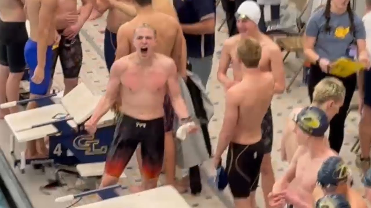 State cut 400 free relay.