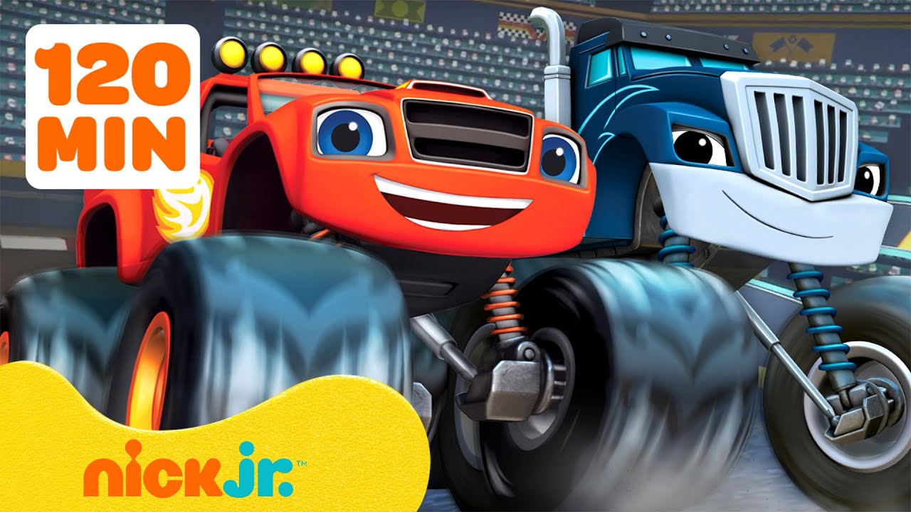 بلايز والشاحنات العملاقة | 120 دقيقة من سباقات آلات الوحوش مع بلايز 🏆 | Nick Jr. Arabia