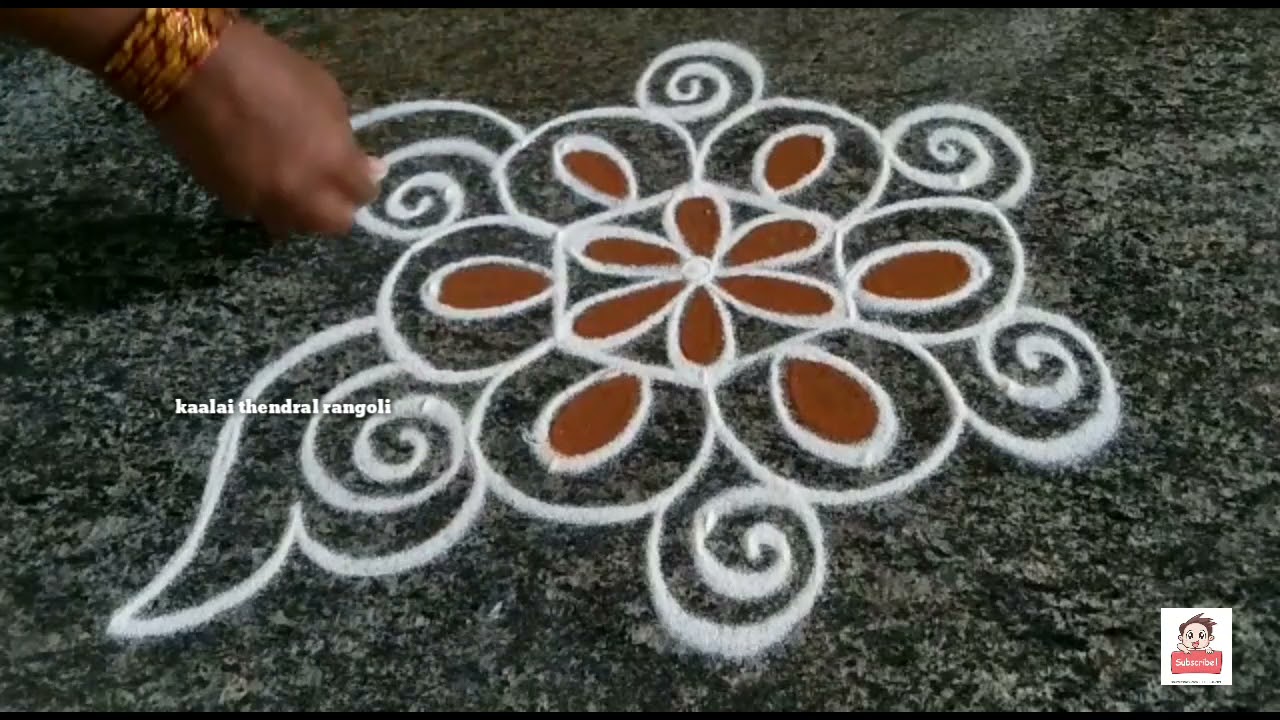 Apartments easy rangoli aadi 18 aadi kiruthigai simple beginning rangoli @kaalaithendralrangoli