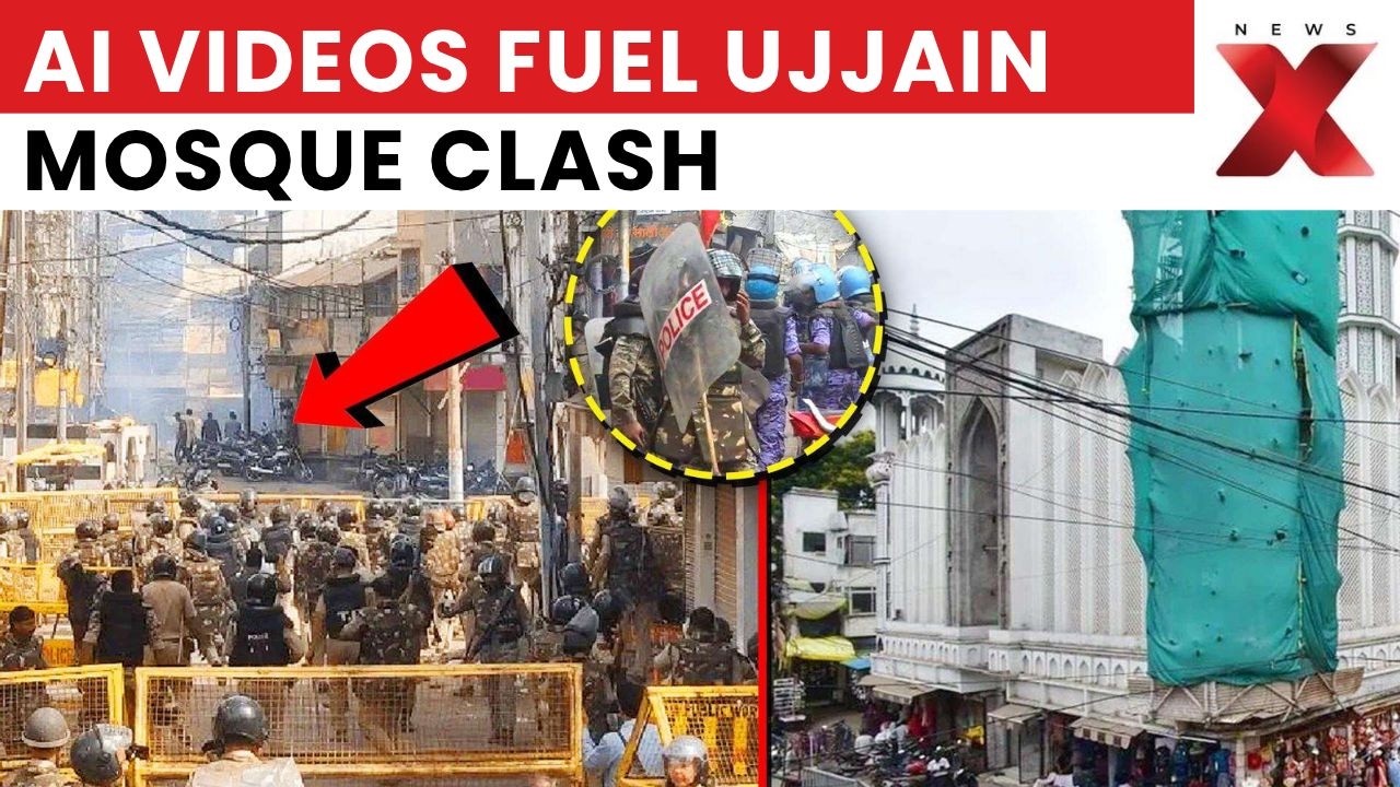 Ujjain Shahi Masjid Row: AI Videos Fuel Rumours, Clashes; Demolition Continues | NewsX