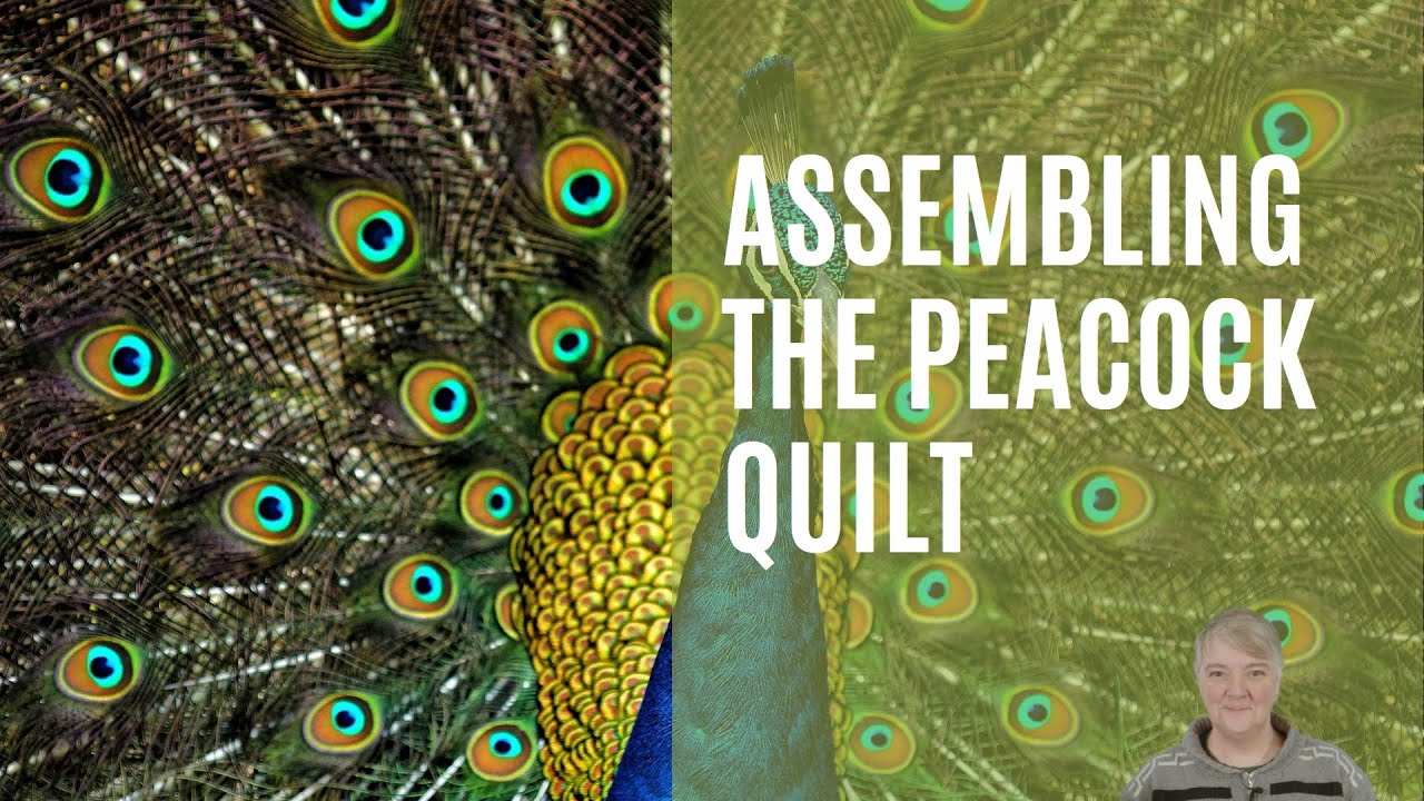 Assembling the Peacock Quilt