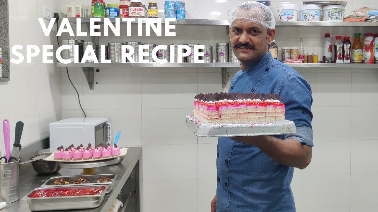 Valentine Special  Strawberry Pastry | वेलेंटाइन स्पेशल स्ट्रॉबेरी पेस्ट्री | Strawberry Pastry