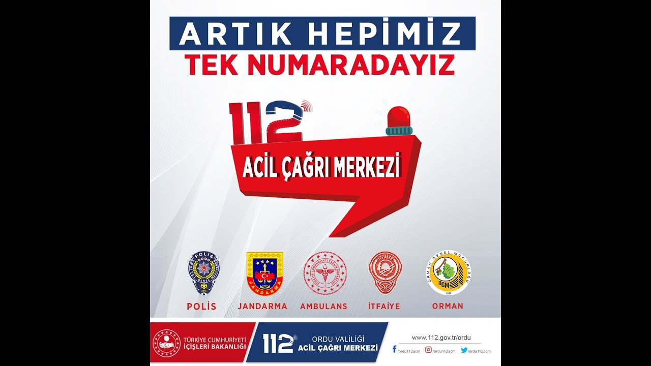 Ordu 112 Acil Çağrı Merkezi Tanıtım Filmi!
