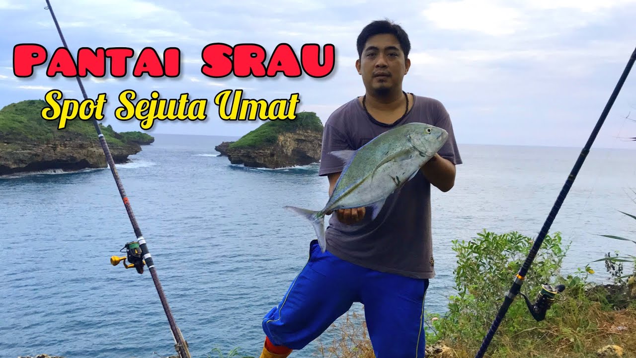Strike Bluefin Trevally Dan Kakap Merah Di Pantai Srau || Mancing Mereng Pacitan MMP