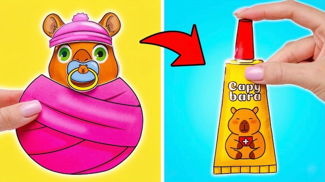 Малыш капибары очень милый 🐹💖 DIY сквиши