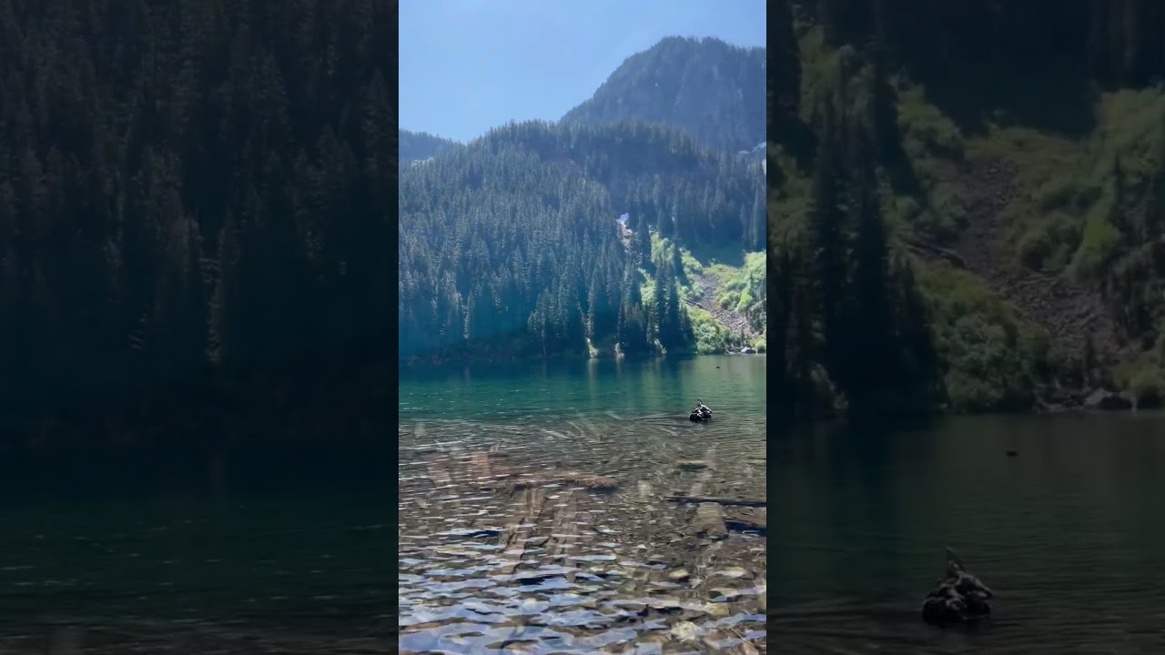 Beautiful view of Annette lake after moderate hike of 3.6 miles. 