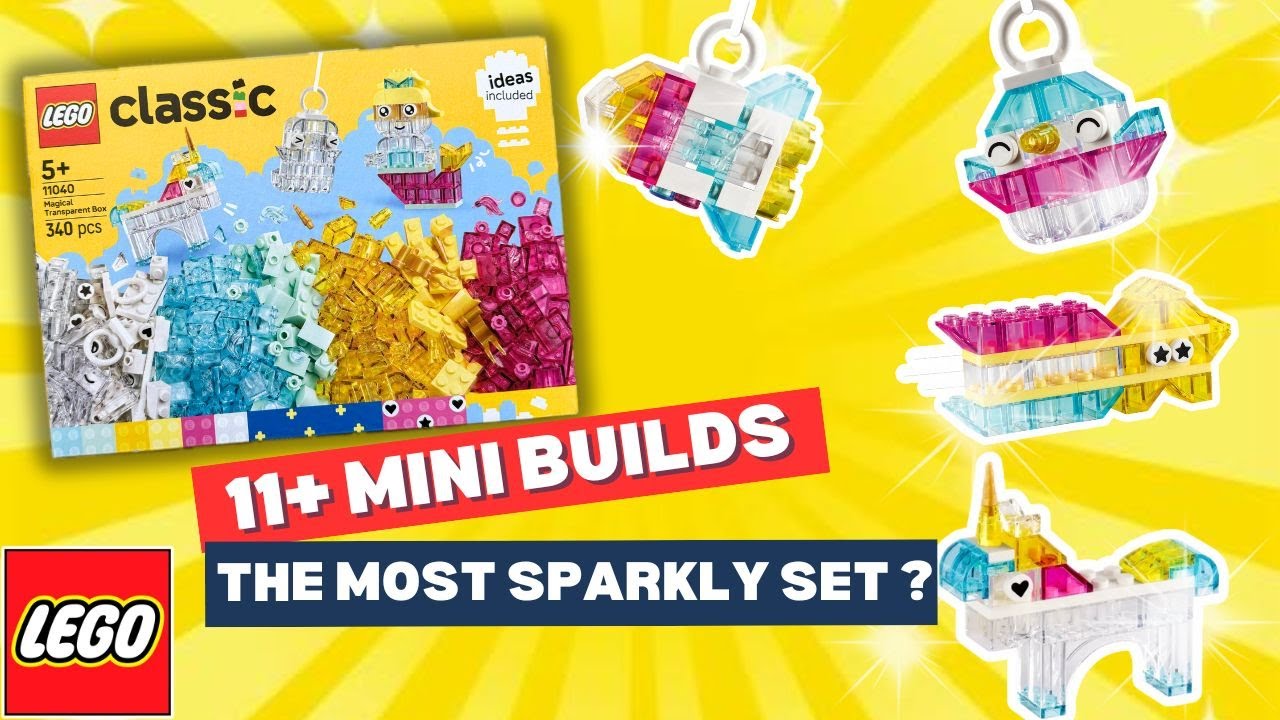 The Most Sparkly LEGO Set? | Magical Transparent Box 11040 Unboxing & Review