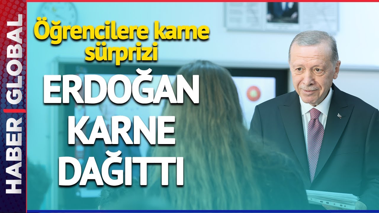 Erdoğan'dan Öğrencilere Karne Sürprizi! Haydarpaşa Lisesi'nde Unutulmaz Anlar