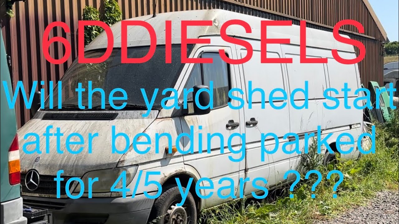 Will this old van start for the first time in years!!! Yard clear up time, moving the Mercedes