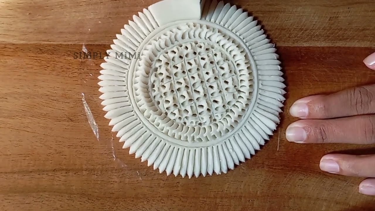 Простой цветочный узор для питхи, созданный только с помощью песка | Нокши Питха | SIMPLY MiMi