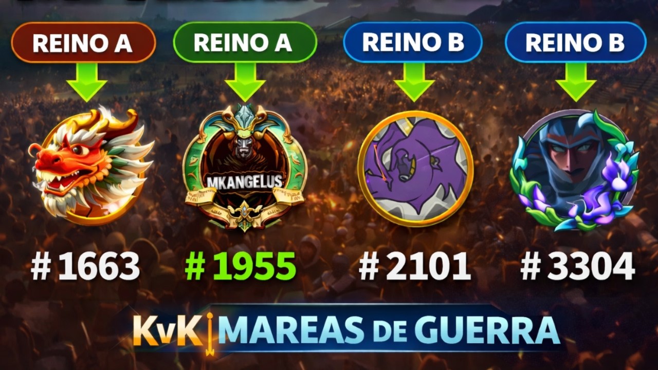 Nuestro equipo AABB para KvK Mareas de Guerra 🔥
