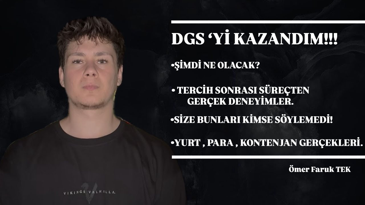 DGS'yi Kazandım, Şimdi Ne Olacak? Tercih Sonrası Süreçten Gerçek Deneyimler! | DGS