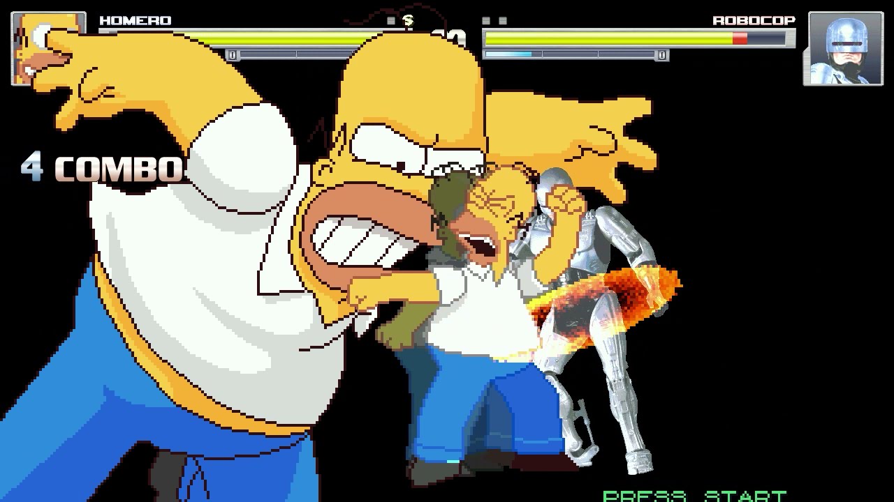 AN Mugen Request #2029: Homero VS RoboCop