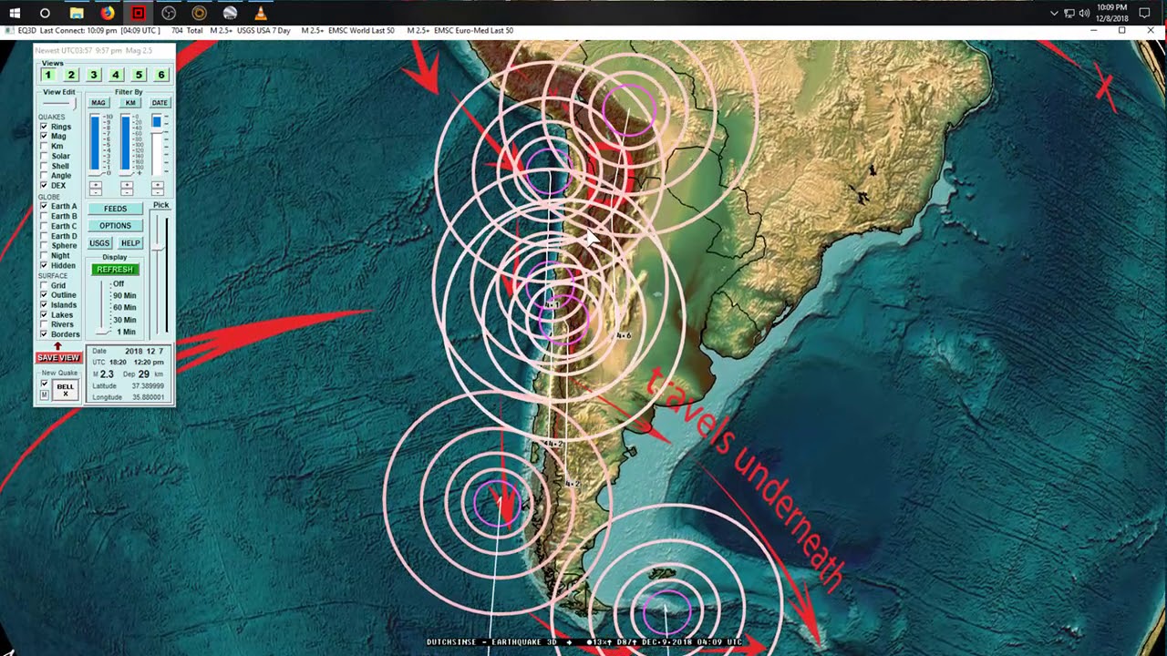 12/09/2018 -- Major seismic unrest taking place + Oregon West Coast VOLCANIC HOT SPOTS FORMING